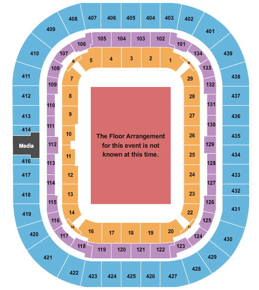 Groupama Stadium Seating Chart: Generic Floor