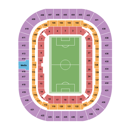 Groupama Stadium Map
