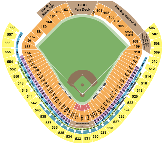 Guaranteed Rate Field Seating Chart: Baseball