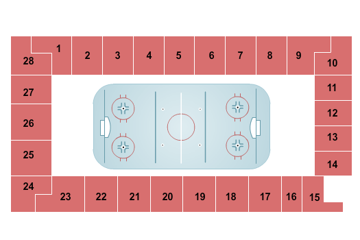 Gutterson Fieldhouse Seating Chart: Hockey