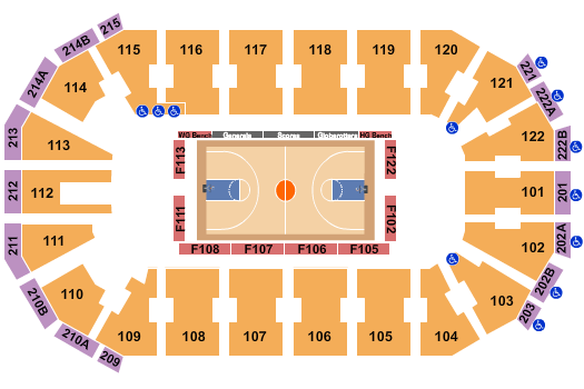 HEB Center at Cedar Park Seating Chart: Basketball - Globetrotters