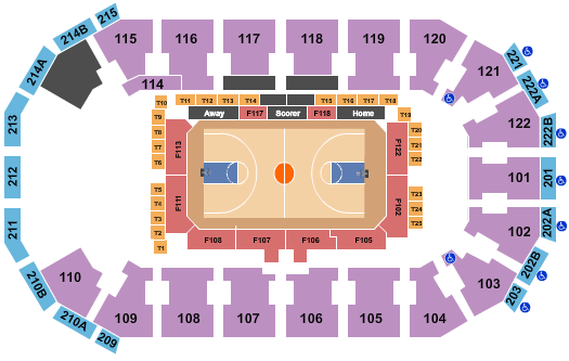 HEB Center at Cedar Park Seating Chart: Basketball 2