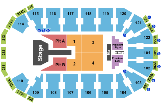 HEB Center at Cedar Park Seating Chart: Brandon Lake