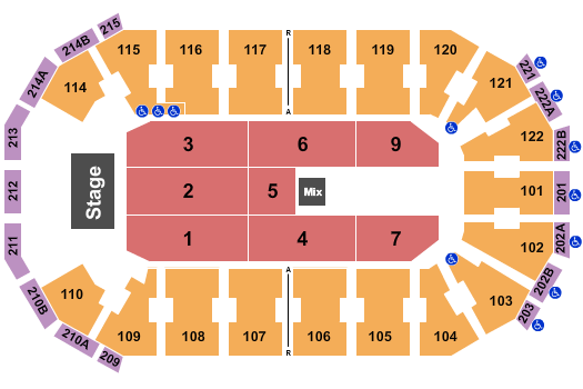 HEB Center at Cedar Park Seating Chart: Endstage 7