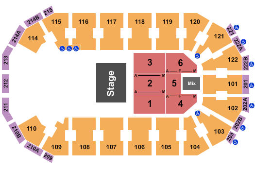 HEB Center at Cedar Park Seating Chart: Half House 4