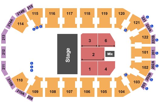 HEB Center at Cedar Park Seating Chart: Sesamse Street Let's Party
