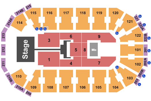 HEB Center at Cedar Park Seating Chart: TobyMac