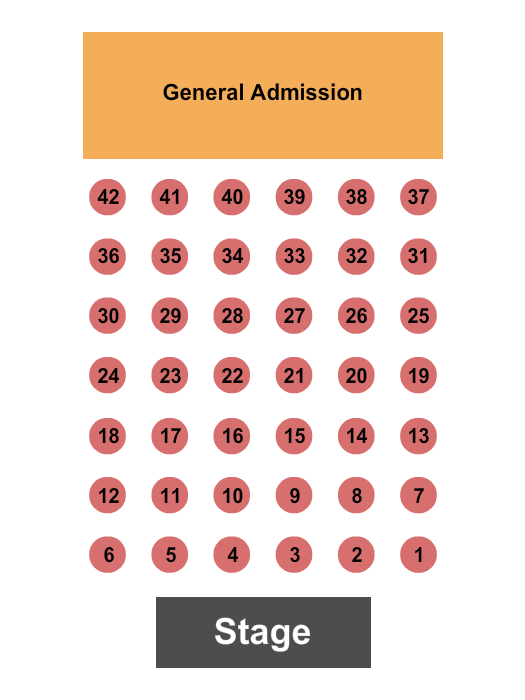 HK Hall Seating Chart: Endstage Tables