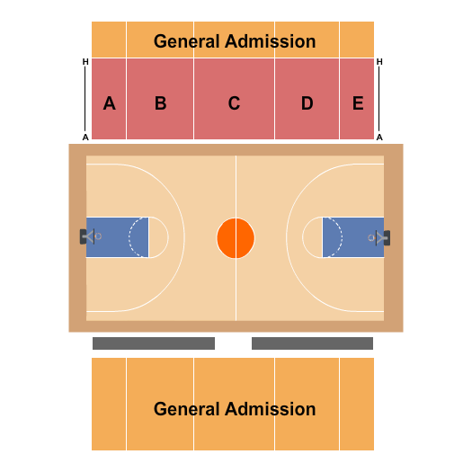 H.O. Clemmons Arena Seating Chart: Basketball - Womens