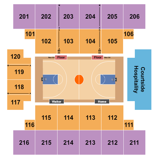 State Farm Field House at ESPN Wide World Of Sports Complex Seating Chart: Basketball