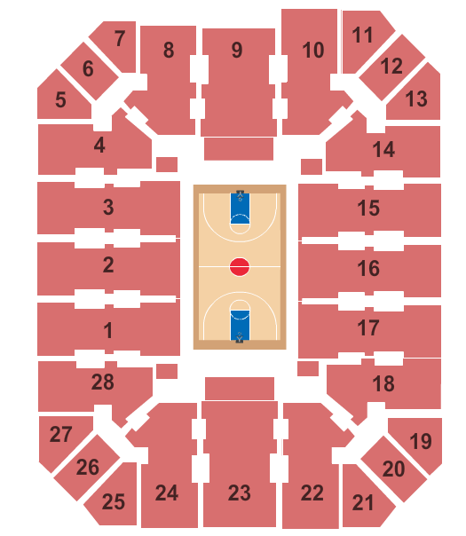 Haas Pavilion Seating Chart Rows