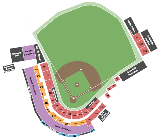 Trenton Thunder Seating Chart