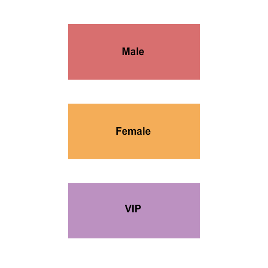 Hakkasan - MGM Casino Seating Chart: VIP/Male/Female