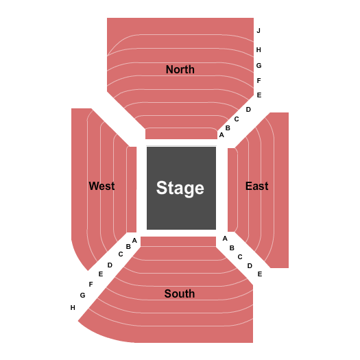 Hale Centre Theatre - AZ Seating Chart: Endstage