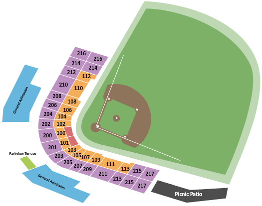 Haley Toyota Field at Salem Memorial Ballpark Map