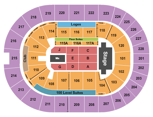 TD Coliseum Seating Chart: TSO