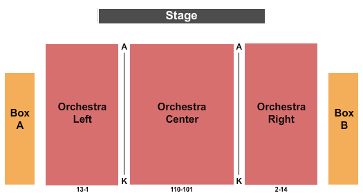 Hamilton Stage at Union County Arts Center Map