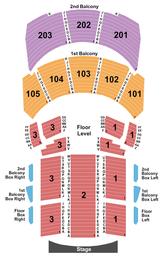 Hammerstein Ballroom Seating Chart
