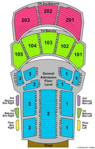Hammerstein Ballroom Seating Chart
