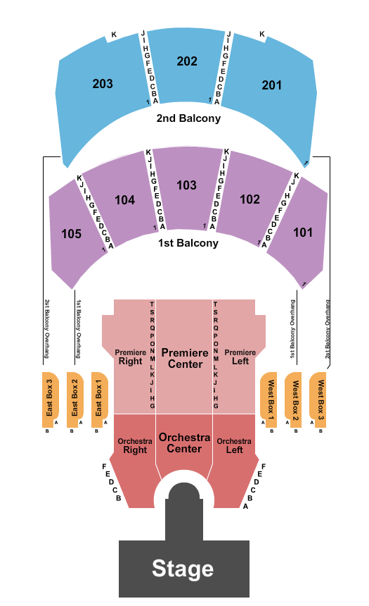 Hammerstein Ballroom Seating Chart: Endstage - Catwalk