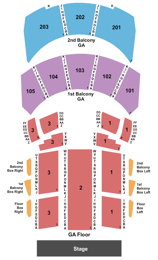 Hammerstein Ballroom Seating Chart