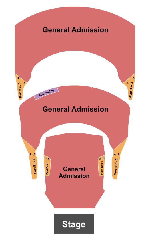 Hammerstein Ballroom Seating Chart: GA & Boxes