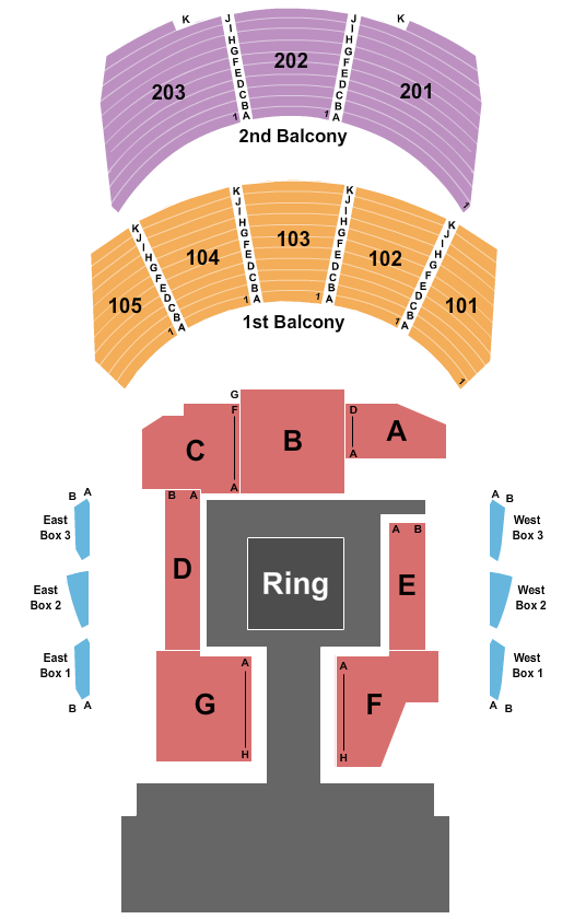 Hammerstein Ballroom Seating Chart: Wrestling-2