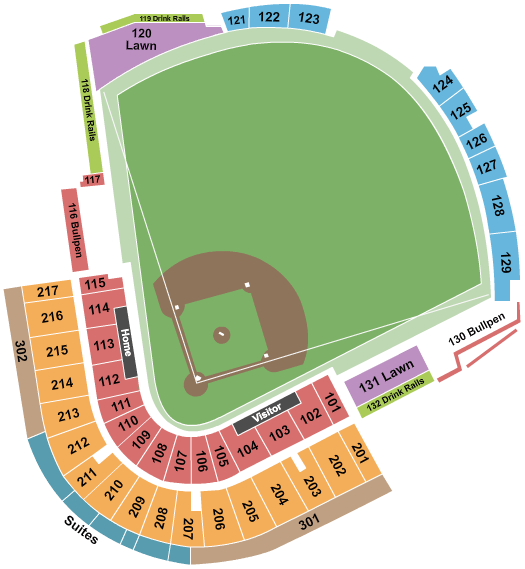 Hammond Stadium at Lee Health Sports Complex Seating Chart