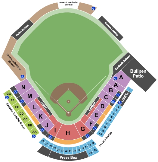 Hodges Stadium Seating Chart