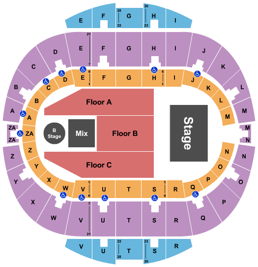 Hampton Coliseum Seating Chart: Chris Brown 1