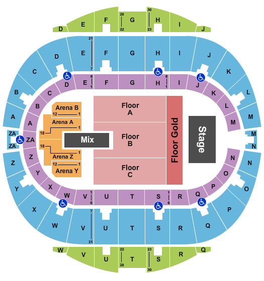 Hampton Coliseum Seating Chart: Endstage Gold