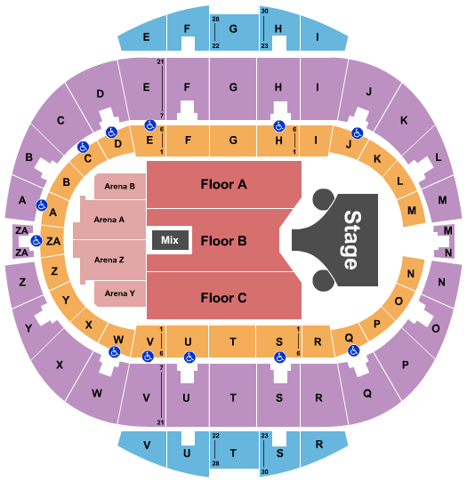 Hampton Coliseum Map