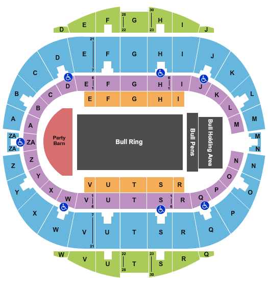 Hampton Coliseum Seating Chart: Rodeo 2