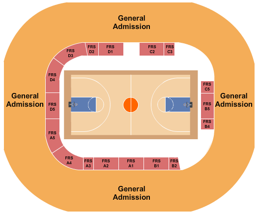 Hampton University Convocation Center Seating Chart: Basketball