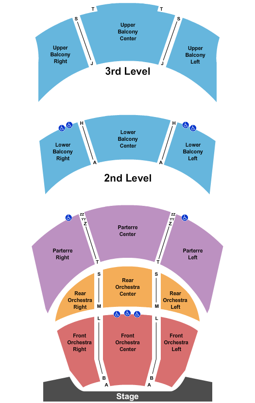 Hancher Auditorium - Hadley Stage Seating Chart: Endstage 2