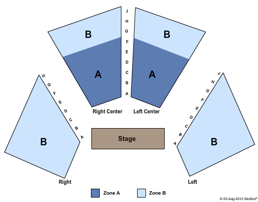 Hangar Theatre Seating Chart