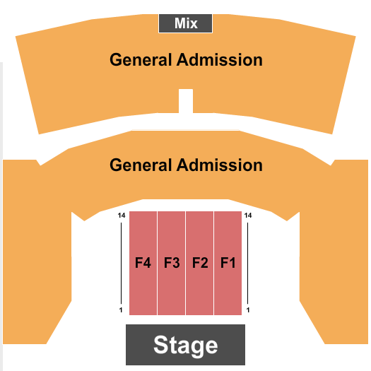 Harang Auditorium Seating Chart: Endstage GA