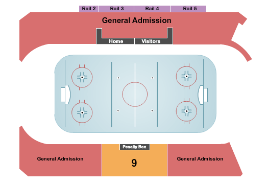 HarborCenter Seating Chart: Hockey