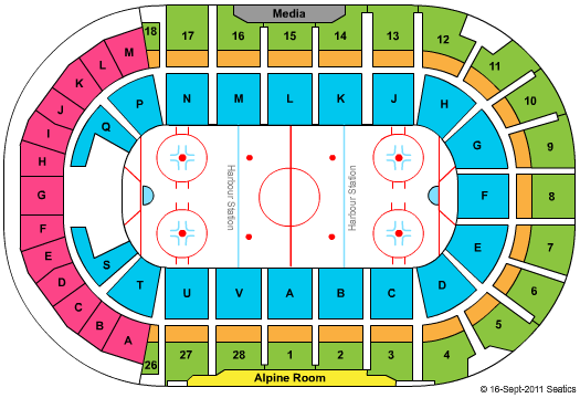 Harbour Station Seating Chart