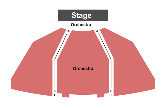 Harbourfront Theatre Seating Chart: End Stage