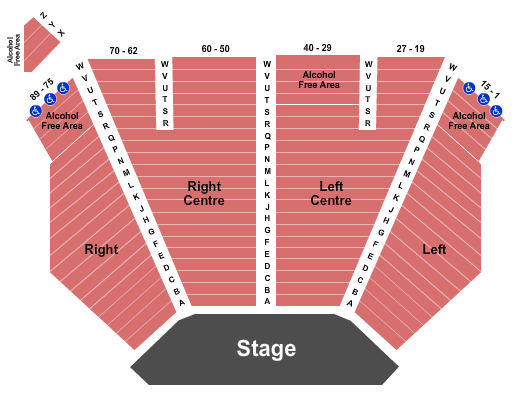 Great Canadian Casino Vancouver Seating Chart: End Stage