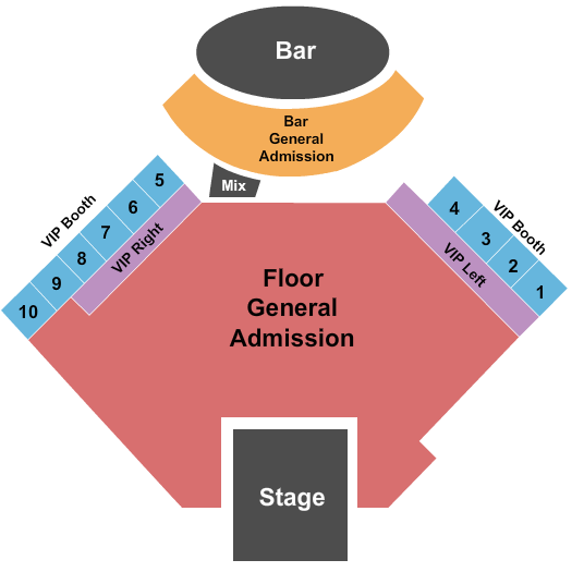 Hard Rock Hotel & Casino - Sioux City Seating Chart: End Stage