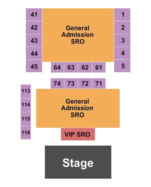 Seminole Hard Rock Tampa Event Center Seating Chart: Endstage VIP 2