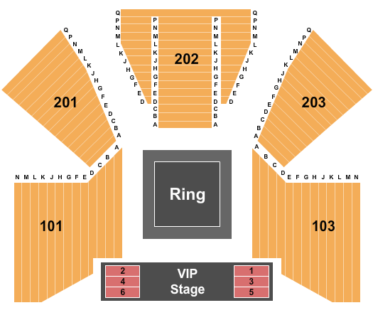 Seminole Hard Rock Tampa Event Center Seating Chart: MMA