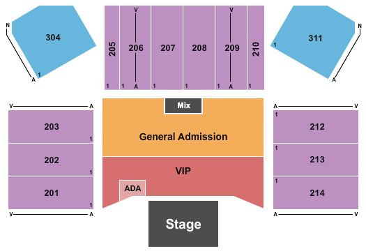 Hard Rock Live At Etess Arena Seating Chart: Zac Brown Band
