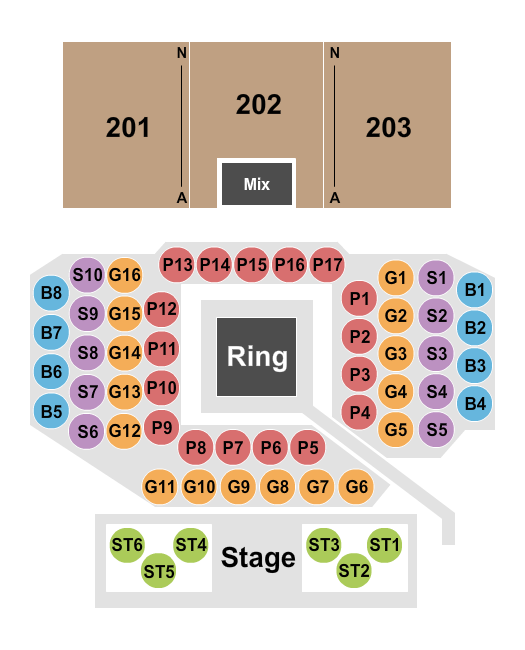 Hard Rock Hotel & Casino - Ottawa Seating Chart: Boxing 2