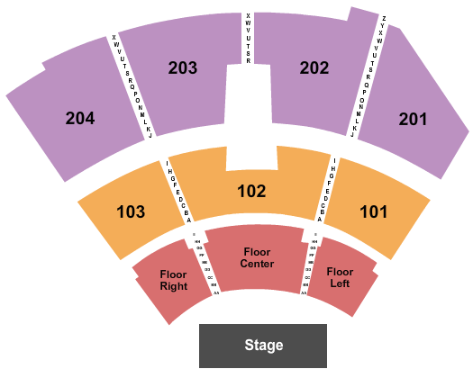 Hard Rock Live - Hard Rock Hotel & Casino Tulsa Seating Chart: Theatre 2