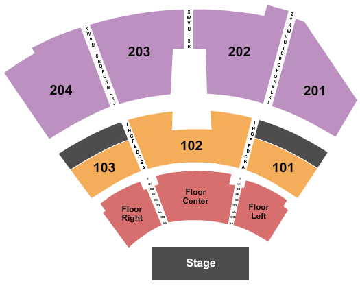 Hard Rock Live - Hard Rock Hotel & Casino Tulsa Seating Chart: Theatre 3