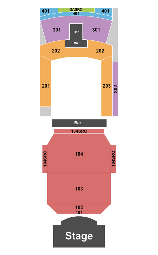 Hard Rock Live - Mississippi Seating Chart: Endstage 2