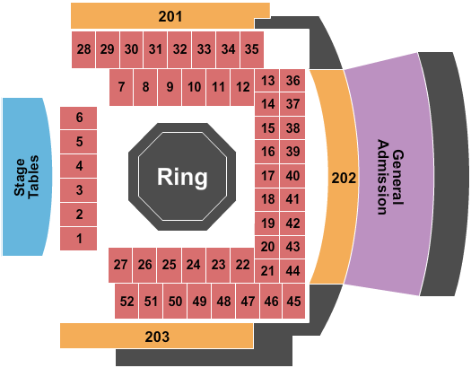 Hard Rock Live - Mississippi Seating Chart: MMA